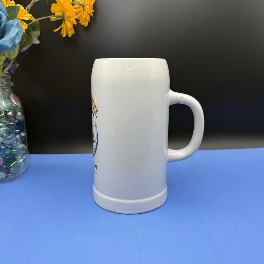 Capital Ale House Oktoberfest Ceramic Beer Stein Mug 1 Liter- Blonde Girl Design